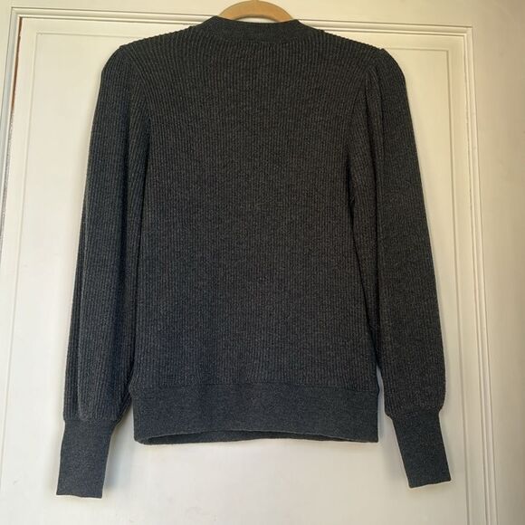 Ribbed With Slight Balloon Slleve Pullover Top By J Crew - Picture 6 of 6